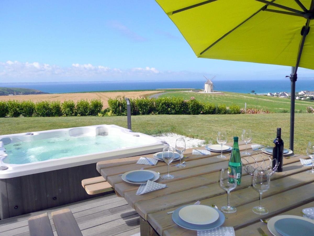 Panoramic Sea View And Jacuzzi, Premium, Telgruc-Sur-Mer Exteriör bild